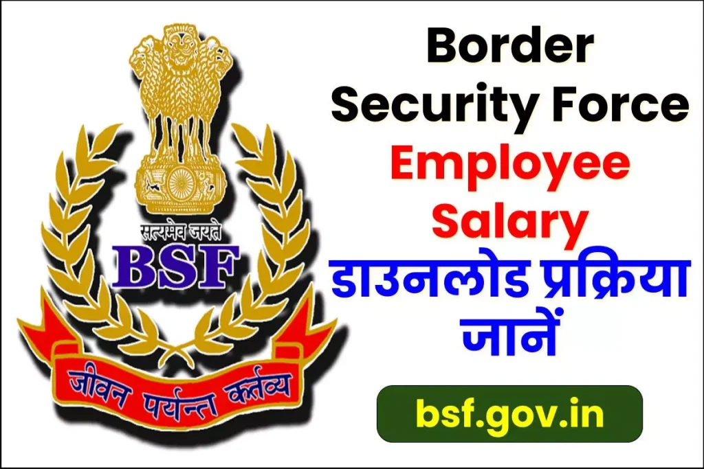 BSF Pay Slip for Border Security Force Employee Salary