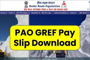 PAO GREF Pay Slip Download at paogref.nic.in