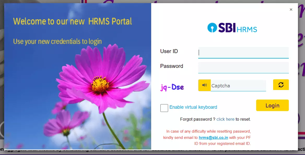 SBI Salary Slip Download at SBI HRMS Login hrms.onlinesbi.com